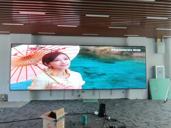 湖北P1.53led小间距屏安装案例